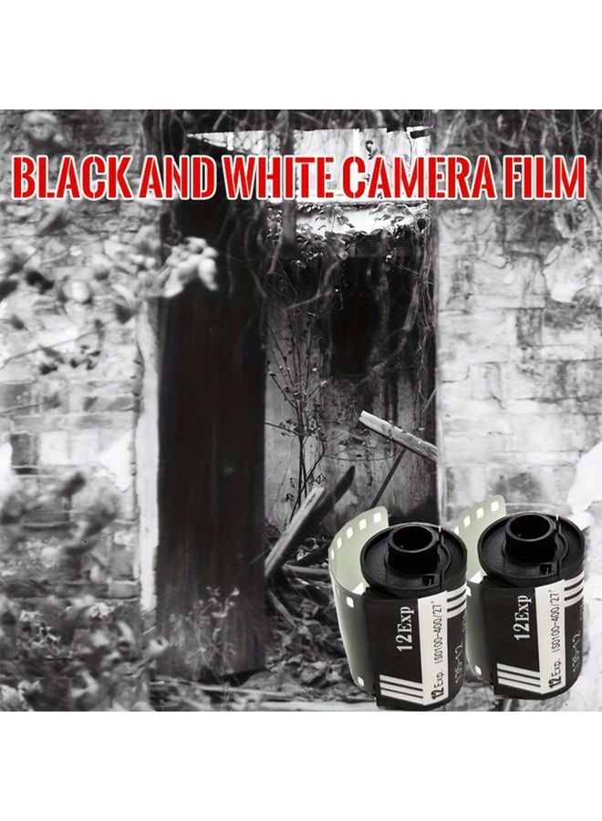 Two Rolls Of 135 Black And White Film 12 Exposures Per Roll Fool Camera - Image 1