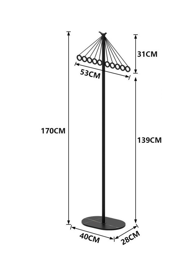 Golden Metal Multifunction Coat Rack Hanger For Clothes - Image 4