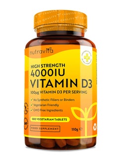 Nutravita Vitamin D 4000 IU - 500 Micro Tablets 