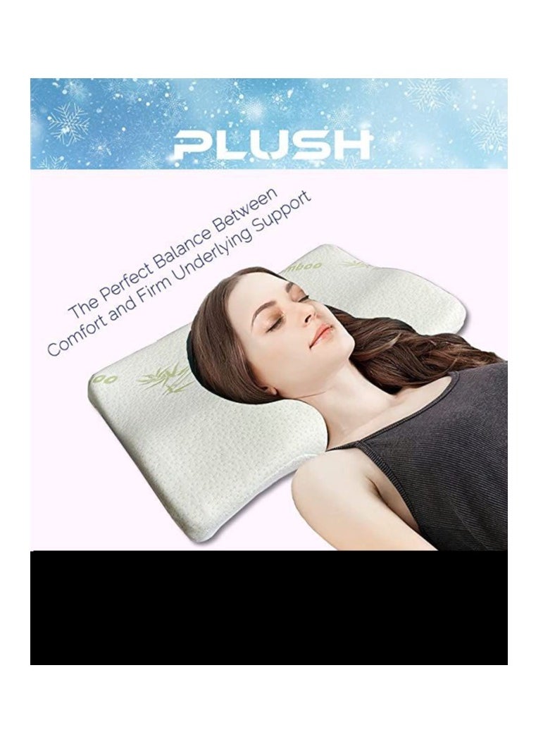 Plush Creative Planet Plush Medical Memory Foam Pillow for Sleeping with Firm Orthopedic Neck Support and Comfort for Head and Shoulders  - Image 5