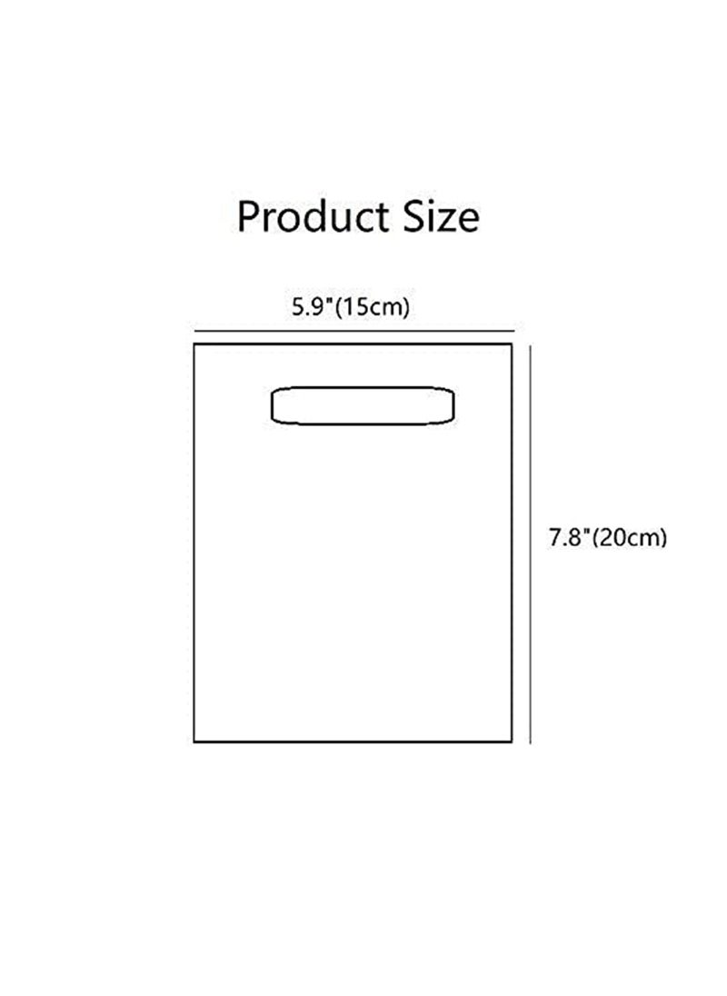 SYOSI - SYOSI Plastic Die Cut Bag with Handle, Gift Wrapping Bag, Poly Shopping Merchandise Bag for Business, 1.5 mils 100 ct, 15x20cm, Strawberry - Image 1