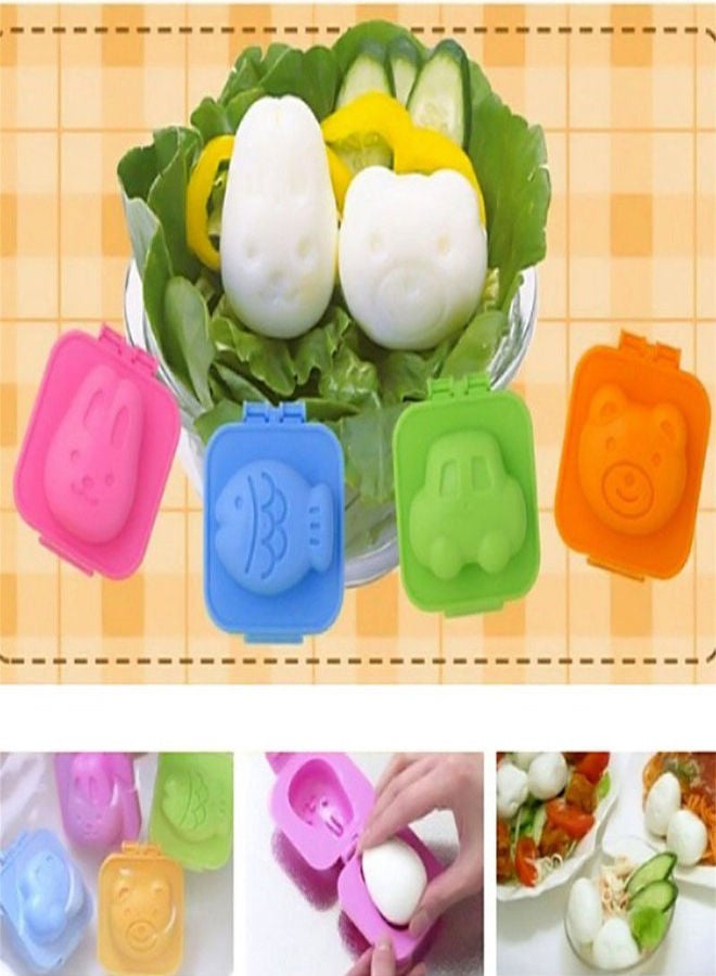 NIBEMINENT 6-Piece Boiled Egg Sushi Rice Mold Set Multicolour 6.5 x 7.5centimeter - Image 4
