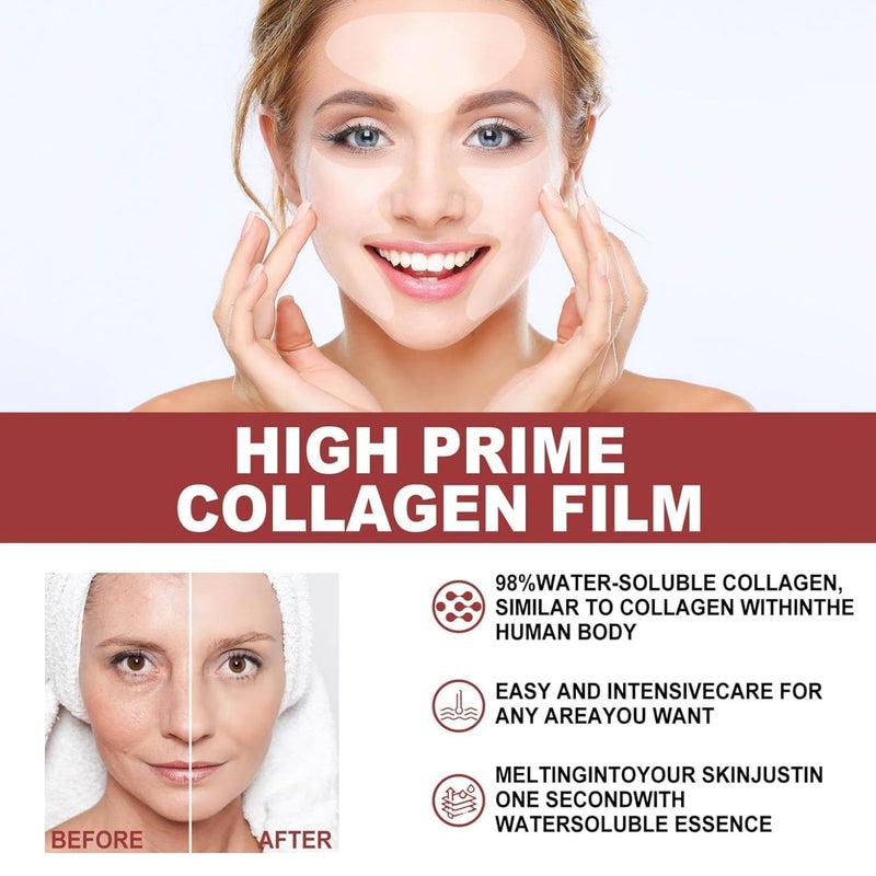 SHOPVILLA Wrinkle Patches AntiWrinkle Patches Face Mask Sheets Firming Face Care Wrinkle Removal Lift Stickers Moisturising Skin Face Sheet Mask Pack2 - Image 3