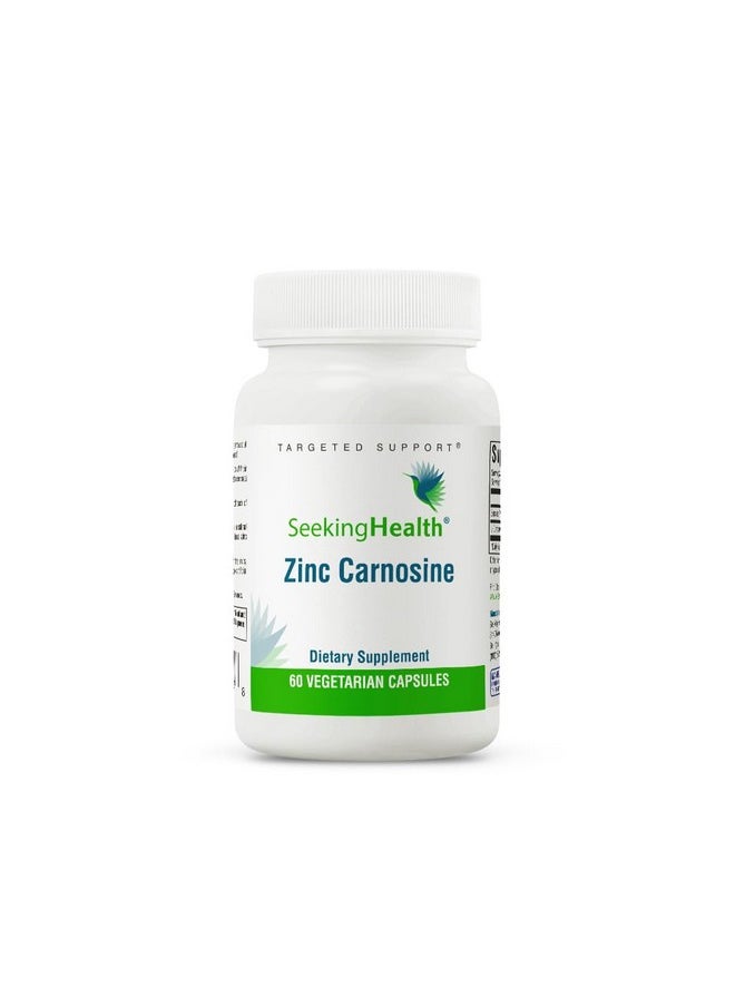 Seeking Health Seeking Health Zinc Carnosine - Digestive Health & Immune System Support Supplement - Zinc L-Carnosine Capsules for Antioxidant Support - 60 Capsules  - Image 1
