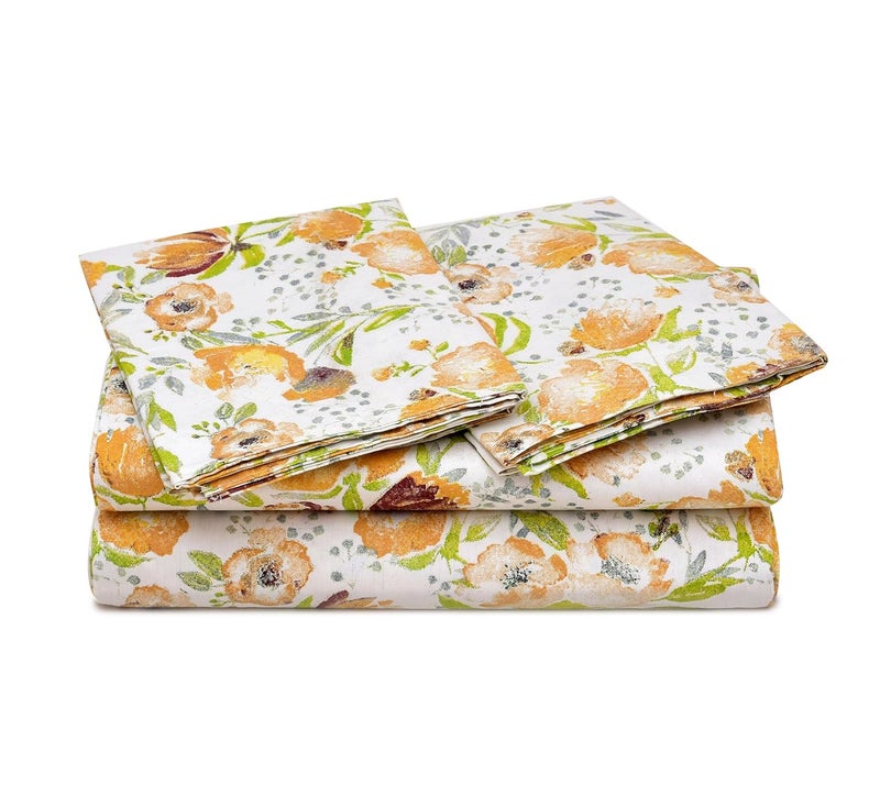 UmI. Brand Umi Super Soft Cotton King Floral Bedsheet with Pillow Covers108X108Inches King bedsheet160TC Cotton Bedsheet with Pillow Covers - Image 2