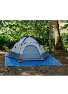 Generic Large Multi Purpose Waterproof Heavy Duty Poly Tarp With Grommets 5 Mil Thick For Home Boats Cars Camping Protective Cover Blue 6 Yds X 4 Yds  - Image 5