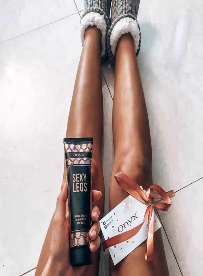 Onyx Sexy Legs Indoor Tanning Lotion with Bronzer - Double Bronzing Lotion for Perfectly Tanned Legs & Hard To Tan Body Parts - Fast-Absorbing Formula & Anti-Orange Technology - Image 3