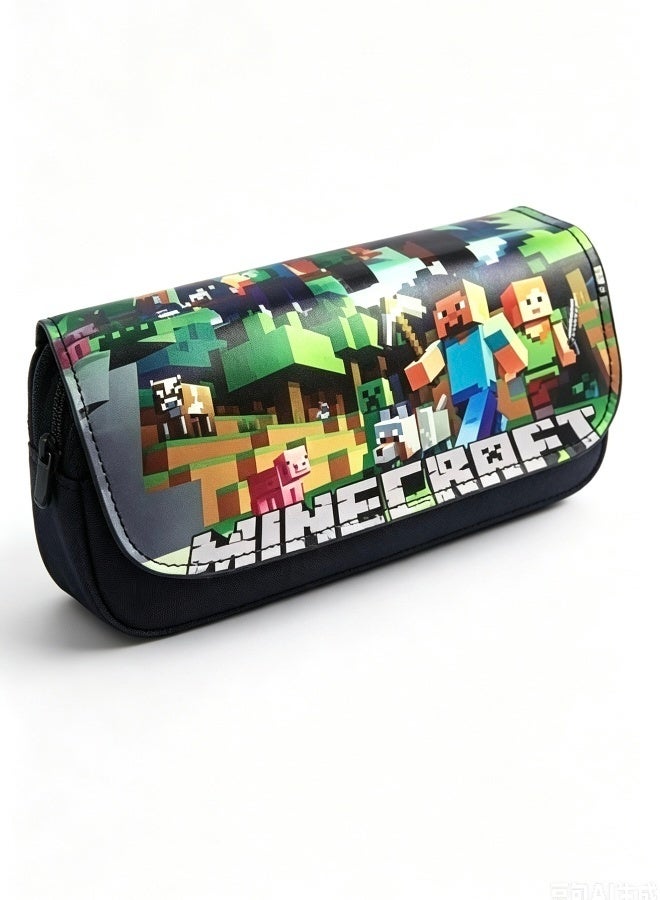 Minecraft Multifunctional Pencil Case Multicolour Large Capacity Zipper Stationery Pouch Portable Storage Bag for Students Kids - Image 1