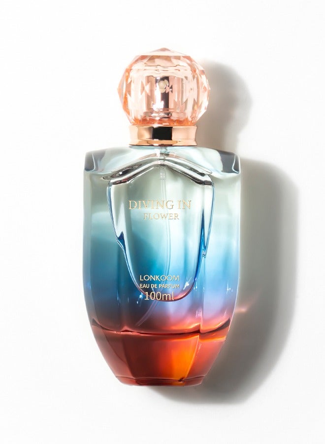 LONKOOM Diving In Flower EDT For Women 100ML - Image 4