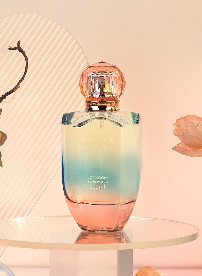 LONKOOM Diving In Flower EDT For Women 100ML - Image 5