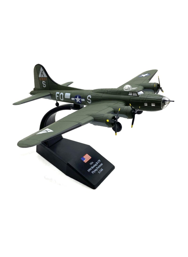 عام 1: 144 American Flying Fortress B-17 Bomber Simulation Alloy Aircraft Model هدايا المنتج النهائي لمحبي طراز الطائرات - Image 3