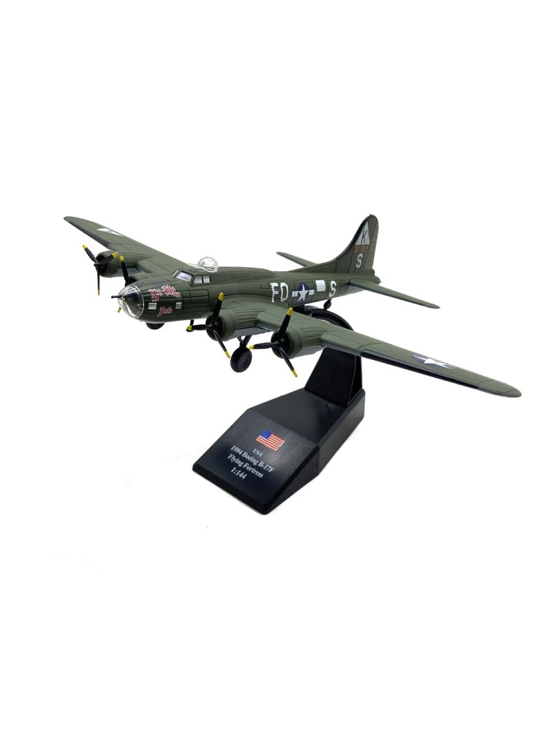 عام 1: 144 American Flying Fortress B-17 Bomber Simulation Alloy Aircraft Model هدايا المنتج النهائي لمحبي طراز الطائرات - Image 4