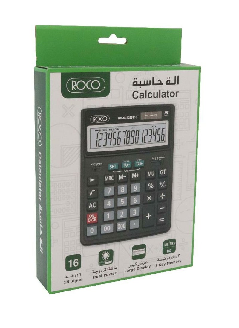 ROCO 16 Digit Desktop Calculator Multicolour  - Image 1