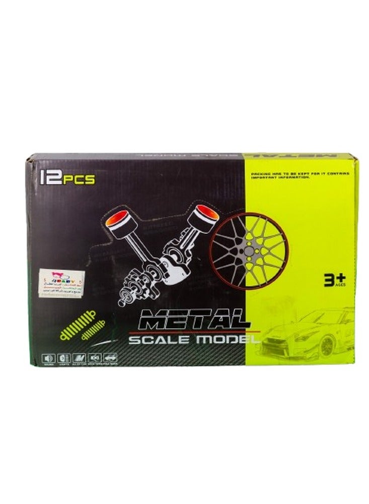 سيارات معدنية داي كاست 12 قطعة - 3642D - Image 2