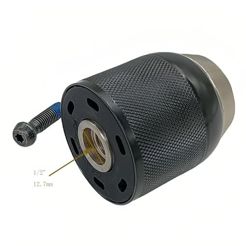 KIMGU N196034 Chuck Keyless N442696 with N092854 1/4"-28 Left Hand Chuck Screw Replace for DeWALT DCD797 DCD792 DCD791 DCD790 DCD796 DCD795 Cordless Compact 1/2-Inch (13mm) Drill - Image 4