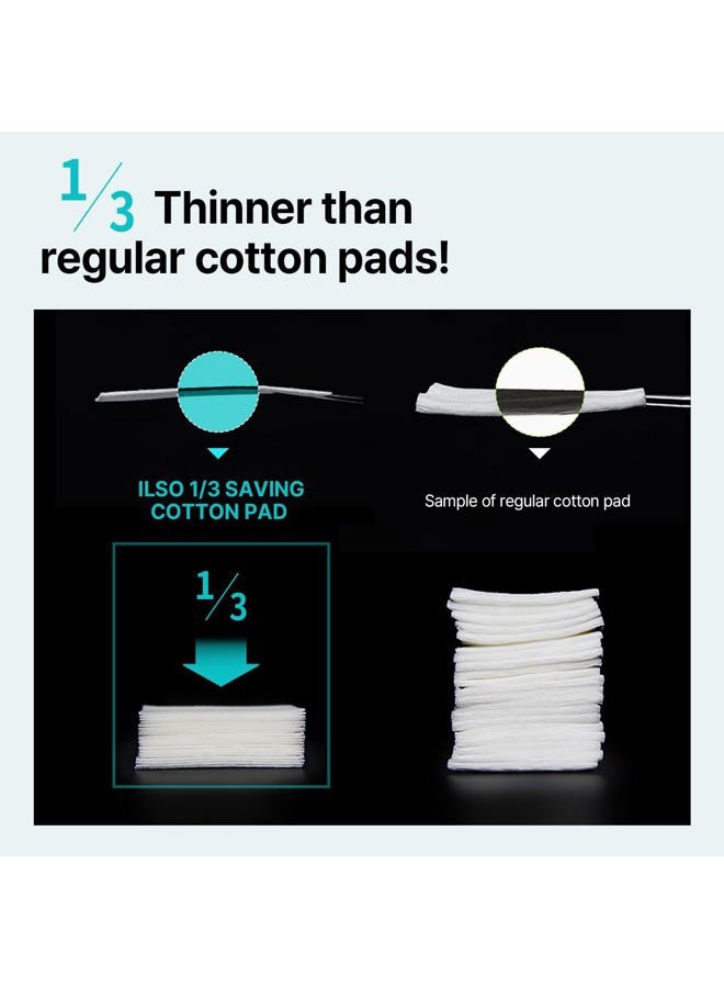 ilso وسادة قطنية إيلسو 1/3 موفرة، طبقة رقيقة مثالية لوسادة التونر و القناع، 40 ورقة، العناية بالبشرة الكورية (50 × 70 مم) - Image 5