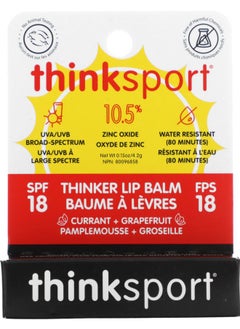 Think Thinksport Thinker Lip Balm SPF 18 Currant + Grapefruit 0.15 oz (4.2 g) 