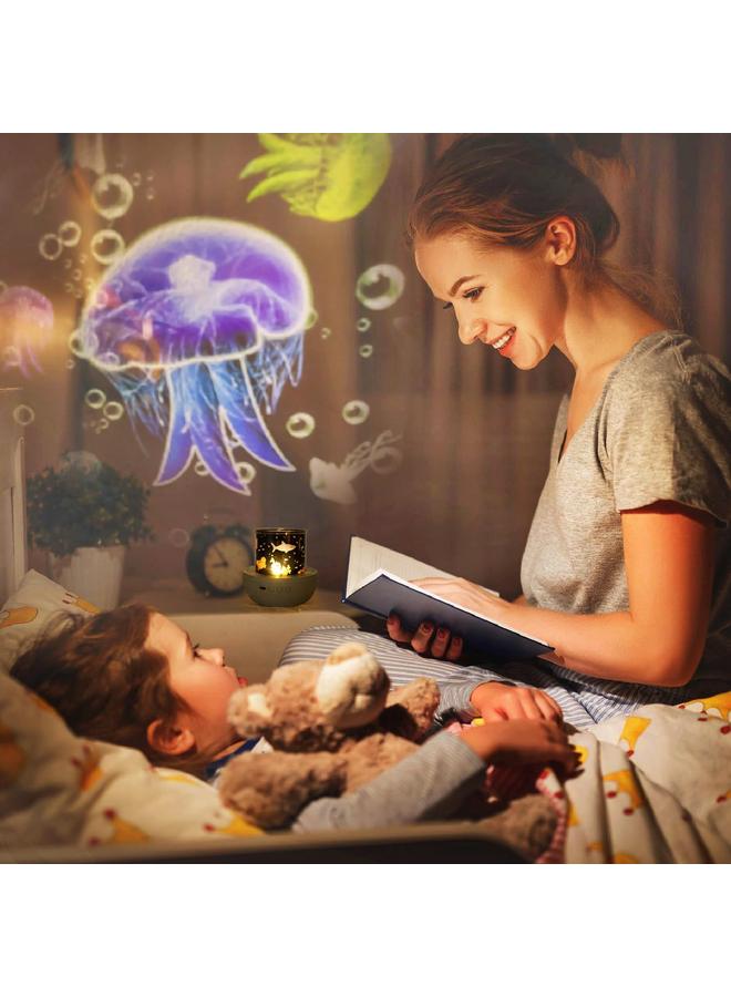 Bluejw 21 Sets of Films, Night Lights for Kids, Star Galaxy Projector, Night Lights for Bedroom, Ceiling, Star Projector with 360° Rotating for Boys and Girls, Birthday, Christmas Gifts, Room Decor - Image 3