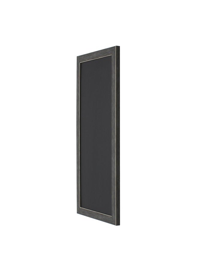 DesignOvation Wyth Framed Magnetic Chalkboard, 13x26, Gray - Image 3