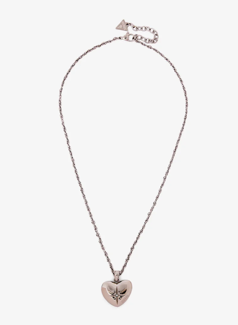 GUESS Heart Charm Necklace
