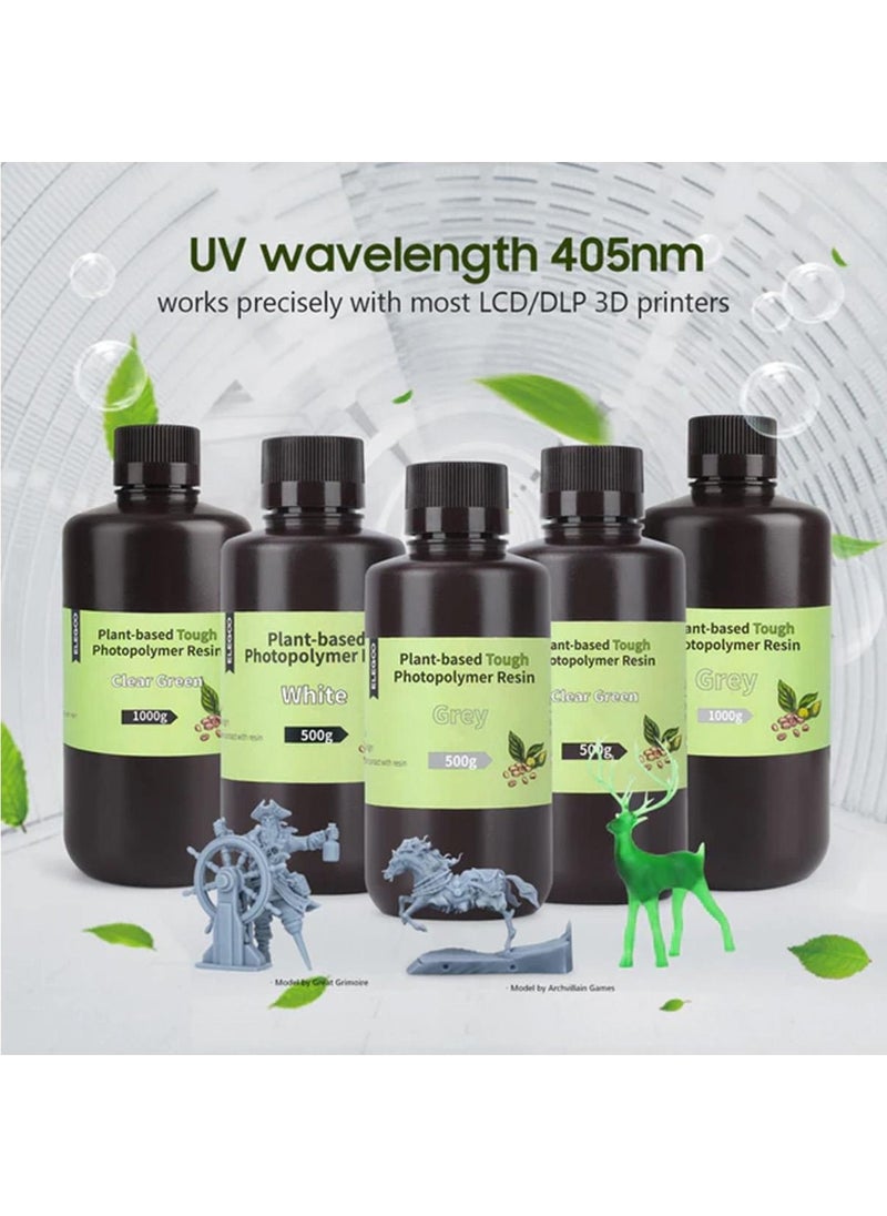 ELEGOO - Plant-Based Resin Grey 1 kg - Image 1