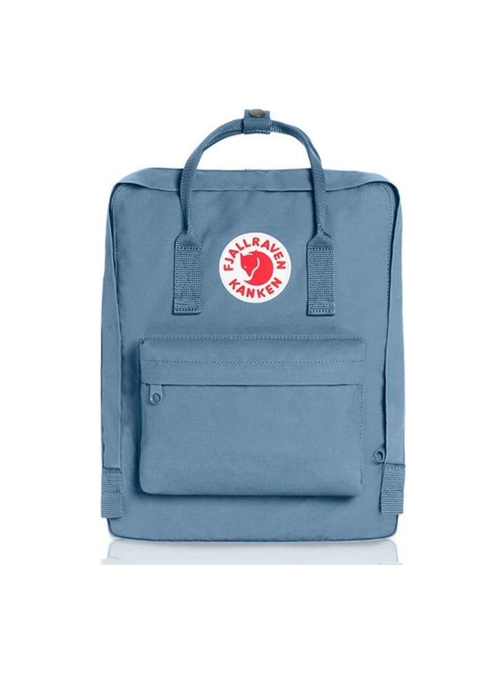 Fjallraven Fjallraven Kanken Classic Casual Backpack School Bag 16 Inches Gray-blue 