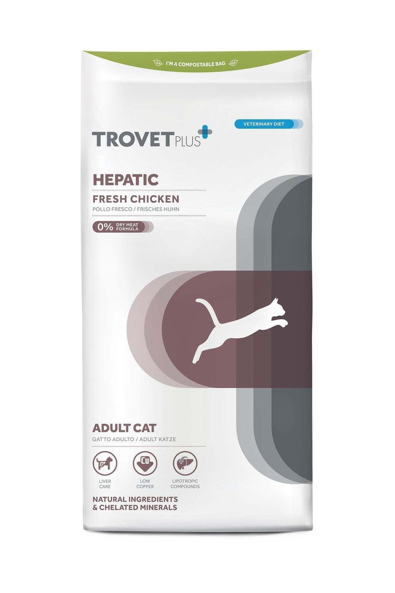 Trovet Trovet Plus Adult CAT Hepatic Chicken Veterinary Diets 2,5kg - Image 1