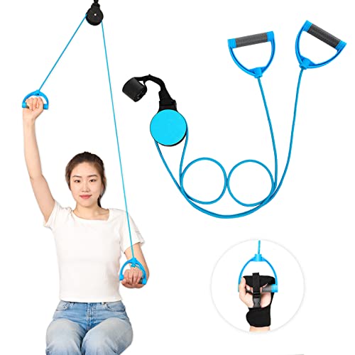 Fanwer Shoulder Pulley for Physical Therapy,Over the Door Pulley Rehab Exerciser for Rotator Cuff Recovery,Facilitate Recovery From Surgery - Image 1