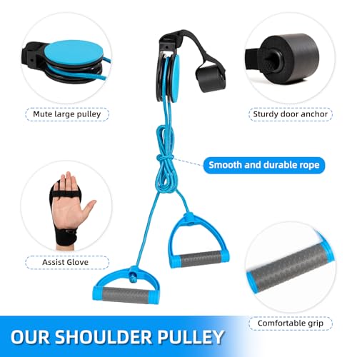 Fanwer Shoulder Pulley for Physical Therapy,Over the Door Pulley Rehab Exerciser for Rotator Cuff Recovery,Facilitate Recovery From Surgery - Image 5