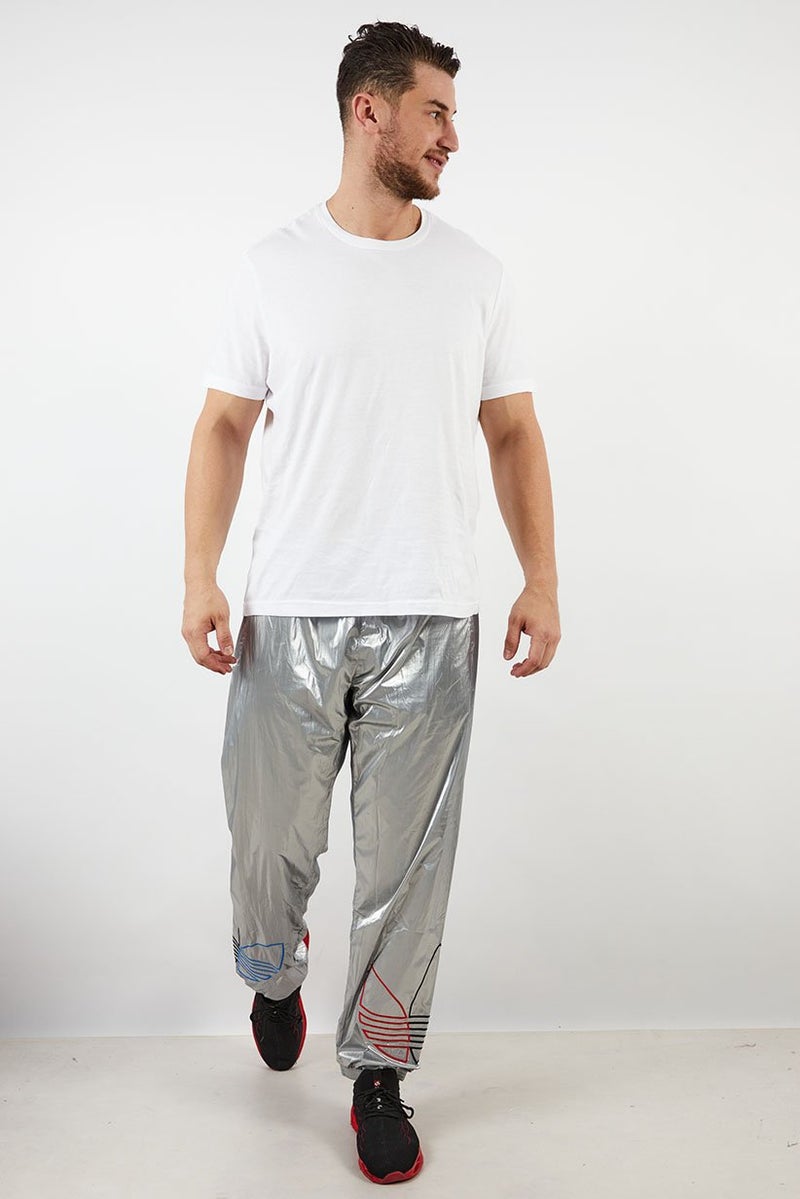 adidas Originals Men Regular Fit Training Sweatpants, Silver  - Image 3