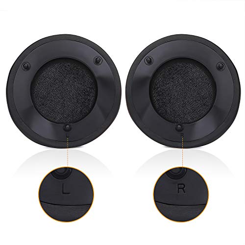 Jarmor ManO'War Earpads, JARMOR Replacement Memory Foam Ear Cushion Kit Pad Cover for Razer Razer ManO'War Headphone ONLY (Black) - Image 4