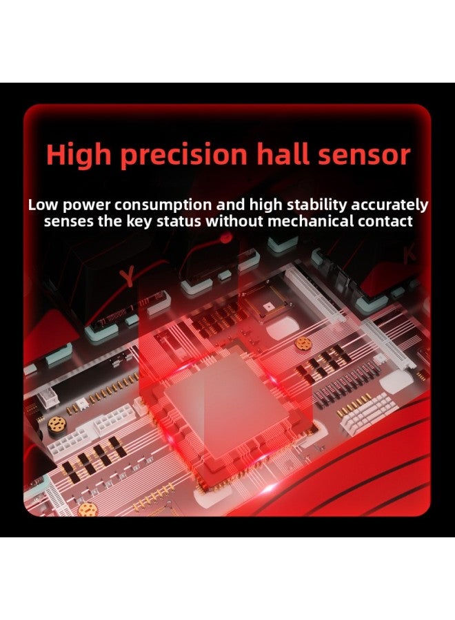 Electronic Competition MMA Special Mechanical Keyboard 68 Game 6861adpro68 Keyboard Magnetic Axis D60HE Key-Color:Mad68 He White Rgb Version Magnetic Amber Axis Pro [ready In Stock]  - Image 5