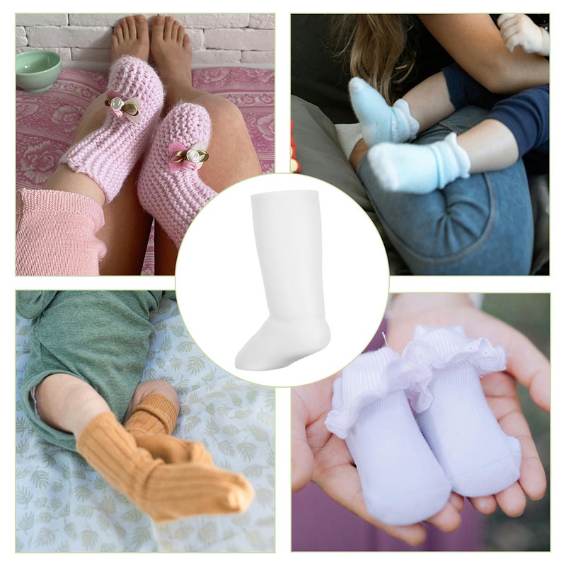 4 pcs Mannequin Foot Models For Displaying Ankle Bracelet And Foot Jewelry In Shops And Homes White Sock Display Foot Mannequin For Socks And Shoes - Image 2