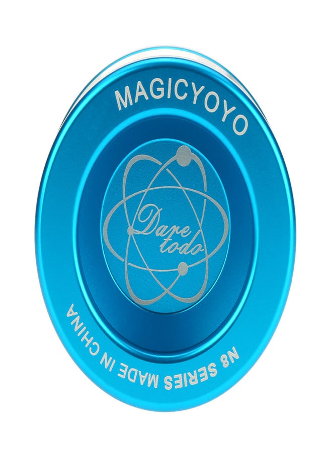 Magic Yoyo Professional Magic Yoyo N8 Aluminum Alloy Metal Yoyo 8 Ball KK Bearing with Spinning String for Kids Blue - Image 3