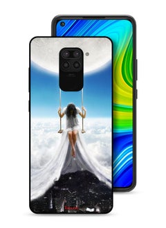 Tolwak Xiaomi Redmi Note 9 Protective Case Cover Moon Clouds Town Art  - Image 1