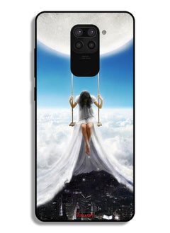 Tolwak Xiaomi Redmi Note 9 Protective Case Cover Moon Clouds Town Art  - Image 2