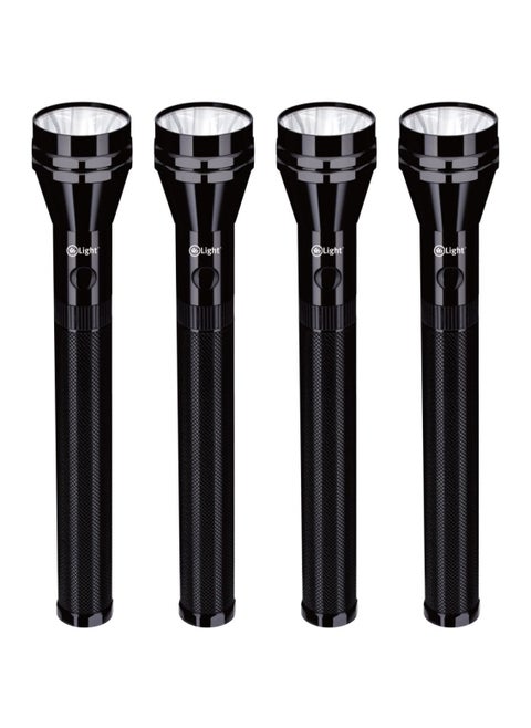 Rechargeable LED Flashlight High Capacity Battery Hyper Bright With 3000 Meters Coverage 4 Hours Working Time Water Resistant Perfect For Hiking, Outdoor, Camping And Emergency