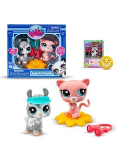 Littlest Pet Shop Lps Minis Alpaca and Mouse 2 Piece Figure Set  - Image 1