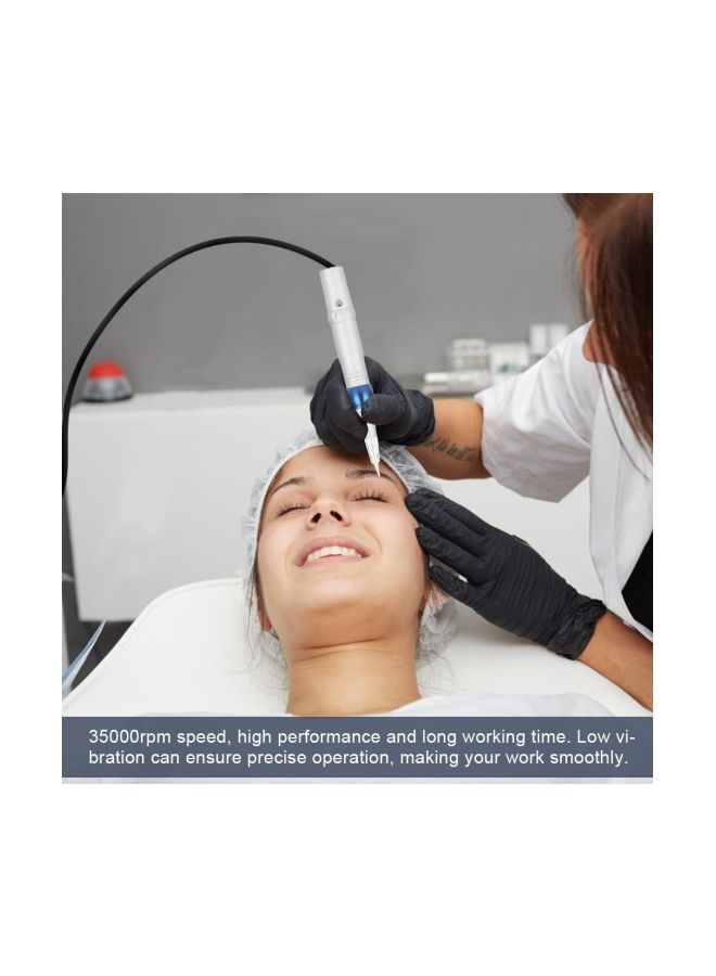 مجموعة ماكينة تاتو الحواجب والشفاه أبيض/أزرق - Image 2