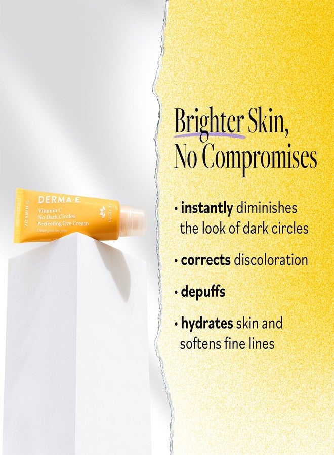 ديرما e كريم ديرما إي فيتامين سي للعينين - كريم مصحح للون البشرة بفيتامين سي مع الكركم والكافيين للخطوط الدقيقة وانتفاخات تحت العين، 0.5 أونصة - Image 2