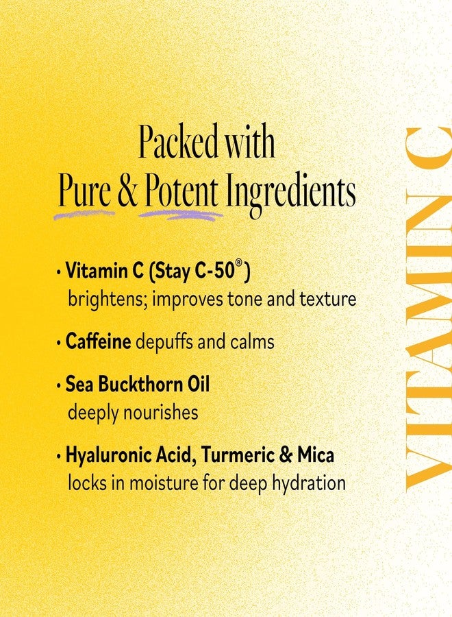 ديرما e كريم ديرما إي فيتامين سي للعينين - كريم مصحح للون البشرة بفيتامين سي مع الكركم والكافيين للخطوط الدقيقة وانتفاخات تحت العين، 0.5 أونصة - Image 4