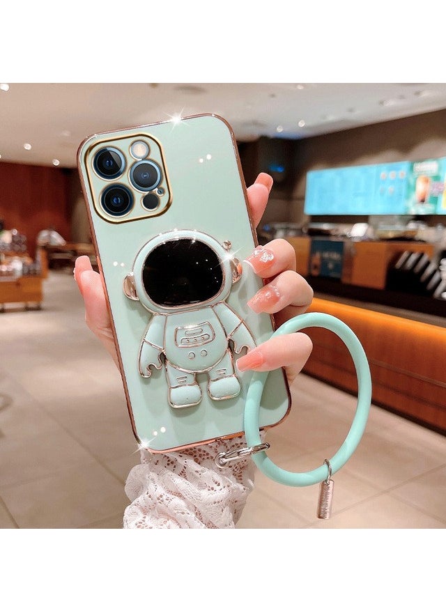 TahTicMer Xiaomi Redmi Note 9 Pro Compatible Case Astronaut Ring Hidden Stand Silicone Holder Foldable Laser TPU  - Image 1