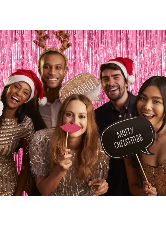 Mordely Metallic Foil Fringe Curtain, Shiny Tinsel Backdrop with Adhesive Strip, 3.3 x 6.5 FT for Birthday, Wedding & Graduation - Image 5