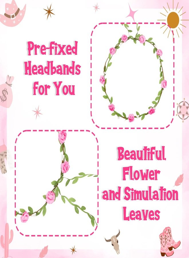 Serencatcher Cowgirl Baby shower Sash and Pins Set, Western Baby Shower Decorations Mom Dad To Be Sash Mom Dad To Be Pin Flower Headband for Western Cowgirl Cowboy Gender Reveals Party Pregnancy Props - Image 5