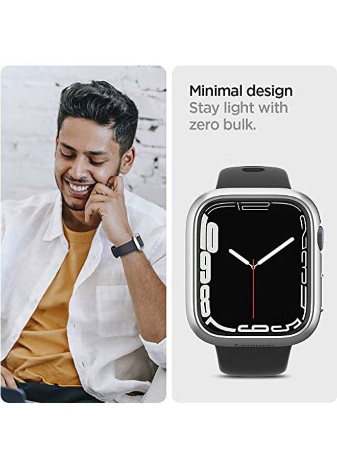 Spigen غطاء حماية رفيع مناسب لساعة Apple Watch Series 9/8/7 (45 ملم) - جرافيت  - Image 2