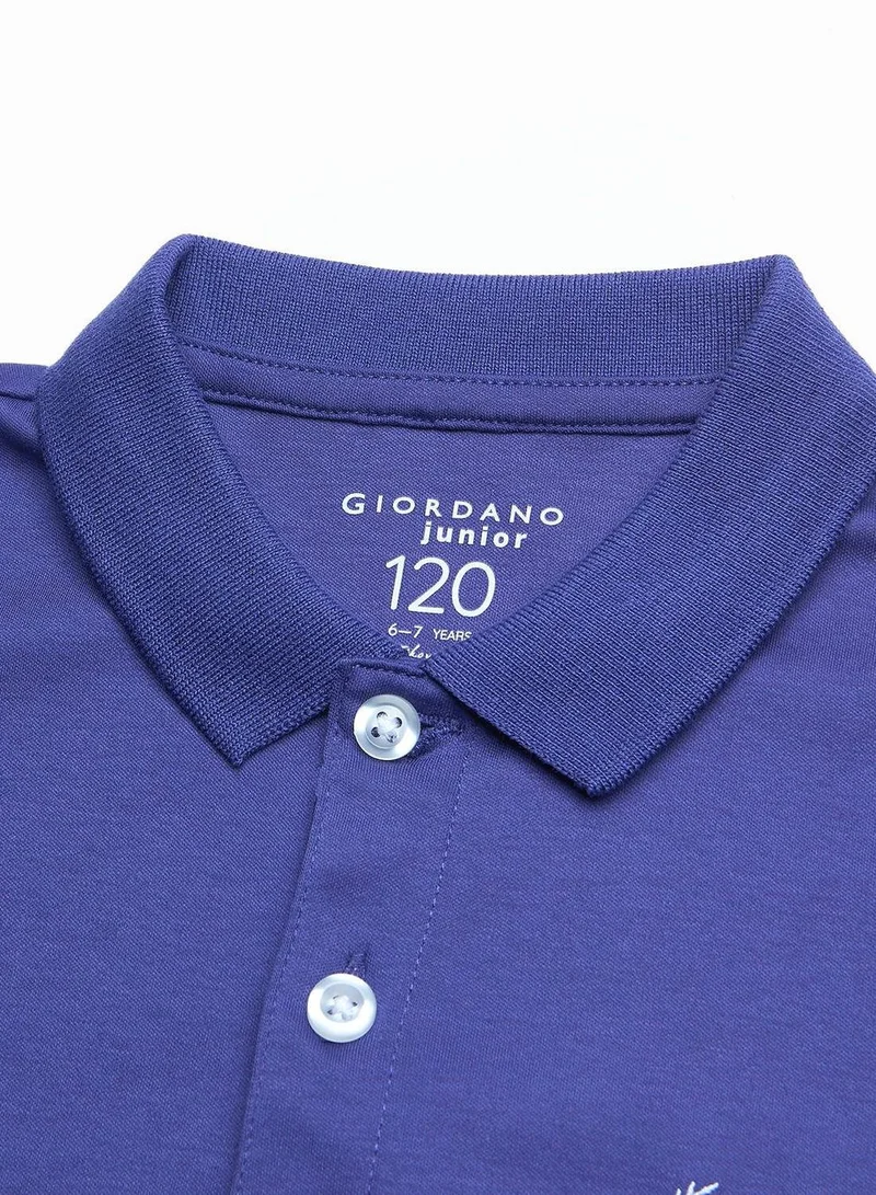 Giordano  Kids' Slim Fit Liquid Touch Cotton Polo  | Best Price UAE