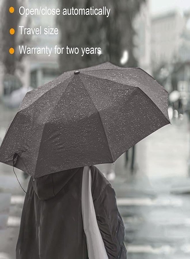 Packcy 2 pcs Windproof Travel Umbrella | Auto Open & Close Compact Folding Strong Wind Resistant Portable Backpack for Men Women Fits Car, Purse, Luggage, Use - Image 3