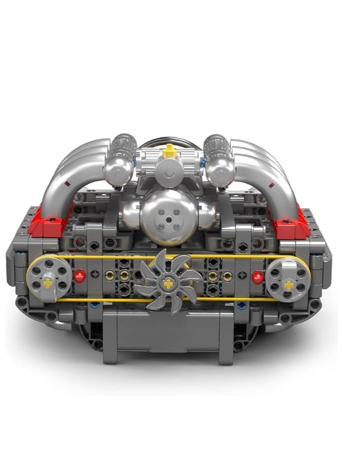 mould king - 10193 Boxer Engine Model Kit - Build Your Own Mini Engine, Car Engine Replica Build Blocks Set for Kids/Adult (609 Pcs) - Image 1