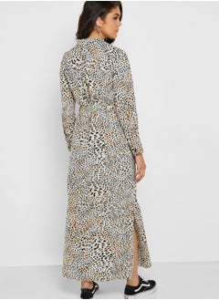 DOROTHY PERKINS Leopard Print Tie Waist Shirt Dress  - Image 2