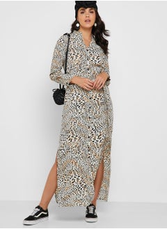 DOROTHY PERKINS Leopard Print Tie Waist Shirt Dress  - Image 1